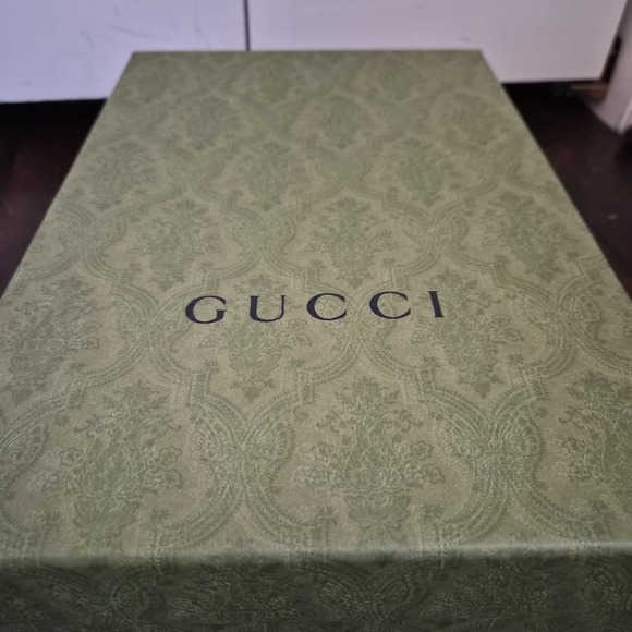 Gucci Denim Blue Patterned Slides - Picture 7 of 7